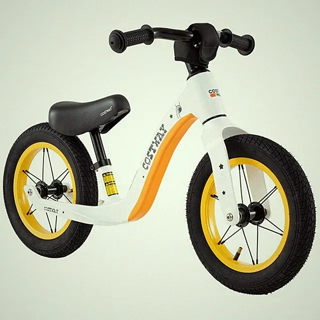 12" Children Balance Bike Magnesium Alloy w/Adjustable Seat Rotatable Handlebar