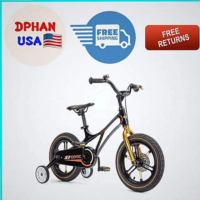 14-18 Inch Kids Bike - Lightweight Magnesium Frame with Disc Brakes for Ages 3-9