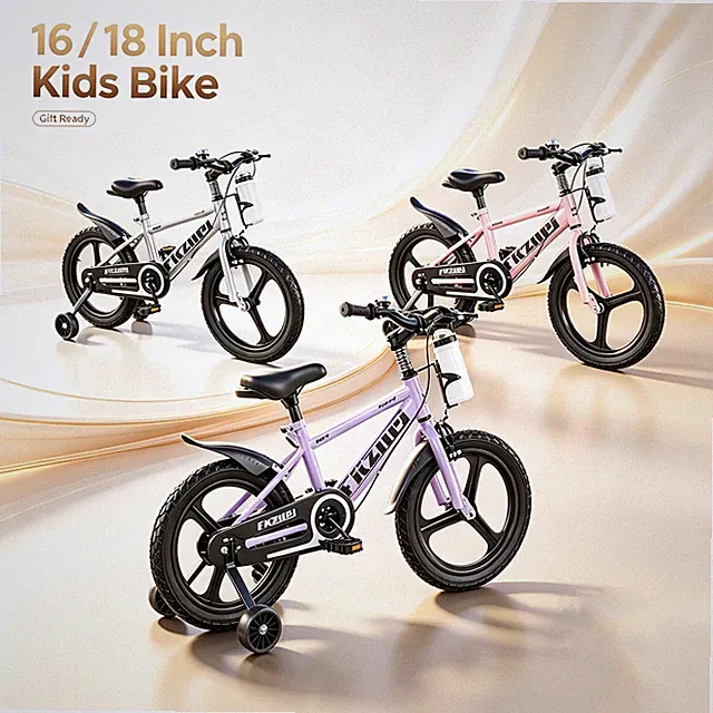 18Inch Kids Bike w/ Training Wheel Children's Bicycle with Magnesium Alloy Wheel