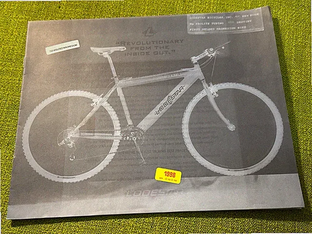 1998 LODESTAR MAGNESIUM Mountain Bike Catalog PENNSYLVANIA USA + Price List
