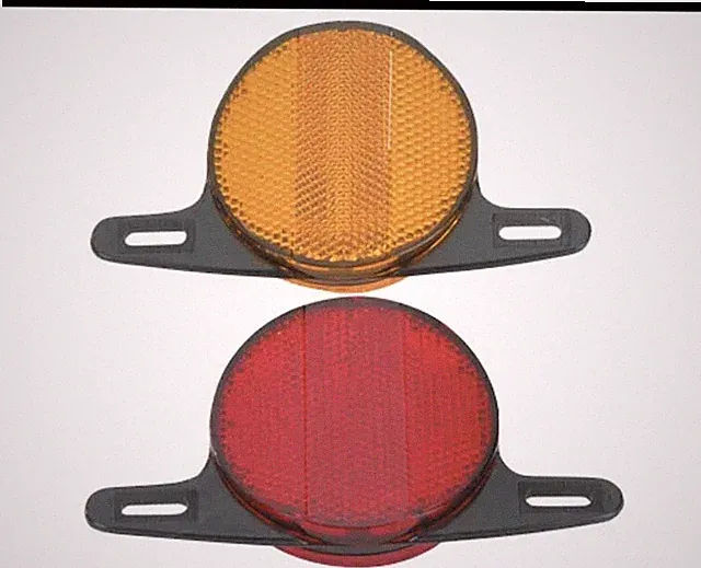 2 NEW QUALITY BICYCLE MAG WHEEL REFLECTORS AMBER ONLY