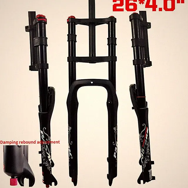 20 / 26er Double Shoulder Fat Fork MTB Ebike Snow Mountain Bike Suspension Fork