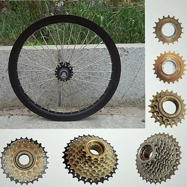 20'' Bicycle 10G Rear Mag Wheel 135mm Alum w/ Single & Multiple Rotary Freewheel