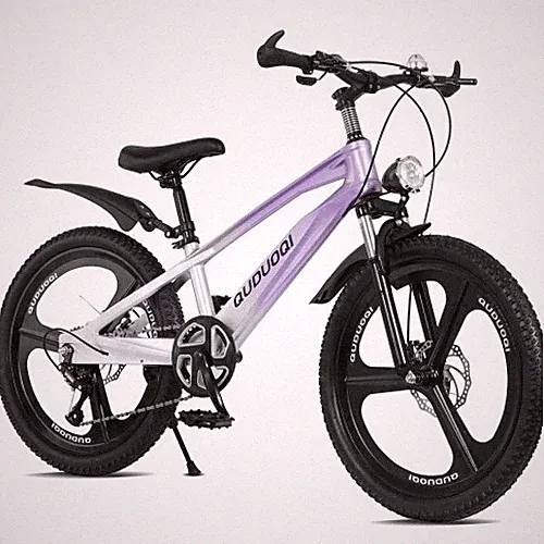 20" Kids Mountain Bike 7-Speed Magnesium Alloy Frame One-Piece Wheels Girls 8-12