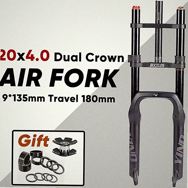 20Inch E-bike Beach Snow Bike Fat Fork Front Suspension Air Fork 180mm Travel