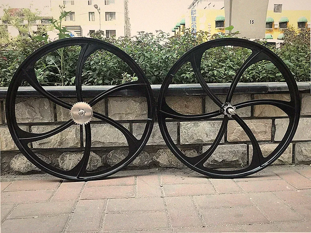 26"/26 Inch Bicycle/Bike Mag Wheels Set/Magnesium Wheel Rims & 36 Teeth Sprocket