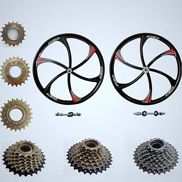 26" Bike Wheel Set Rim Front & Rear 100x135mm & 3/7/8/9 Speed Bicycle Freewheel