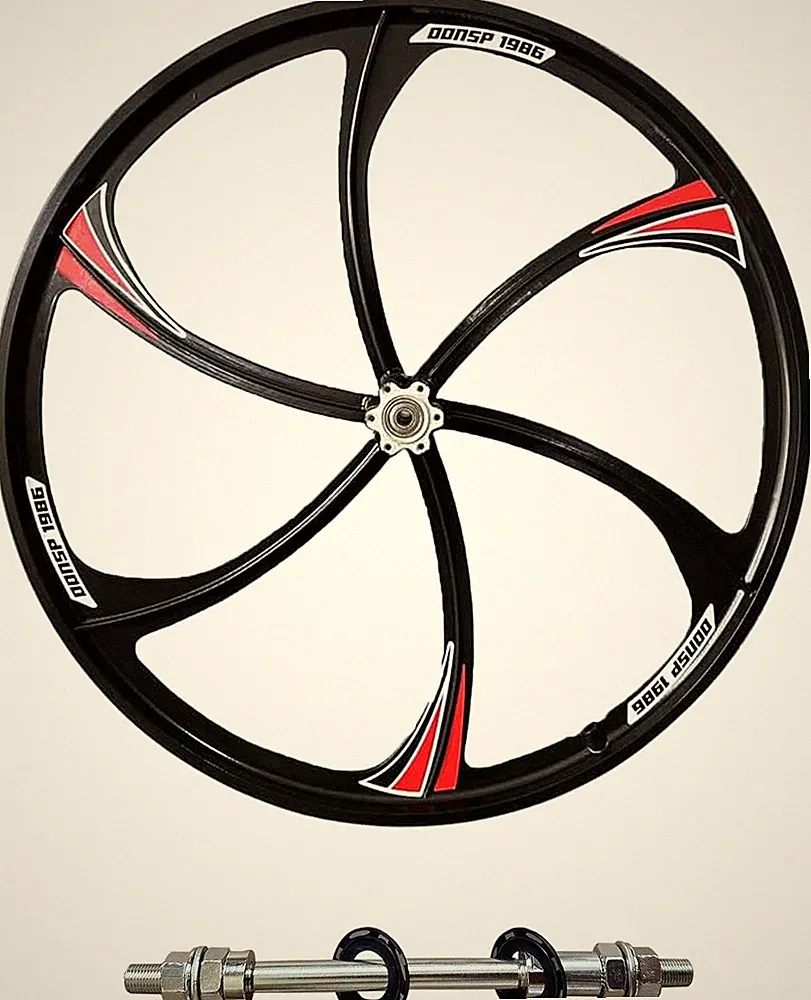 26 Inch Bike Rear Mag Wheel, 26" Magnesium Bicycle Rear Rim for Beach Cruisers