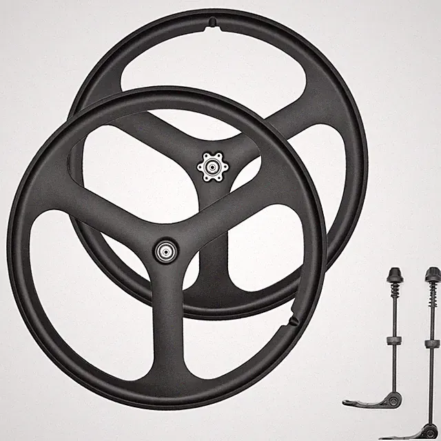 26" MTB Bike Mag Magnesium Wheels 3-Spoke Set Rim Wheelset 6/7/8/9/10 Gears