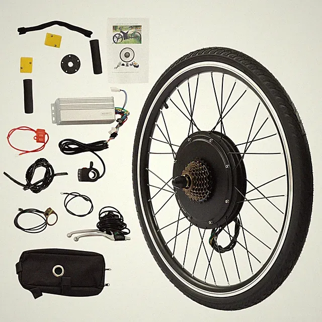 26" Rear Wheel Electric Bicycle EBike Conversion Kit Hub Motor Cycling 48V 1000W