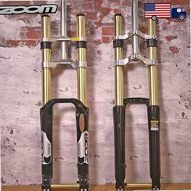 26" ZOOM DH680 MTB Bike Suspension Forks Disc 1-1/8" Thru Axle Downhill Mountain
