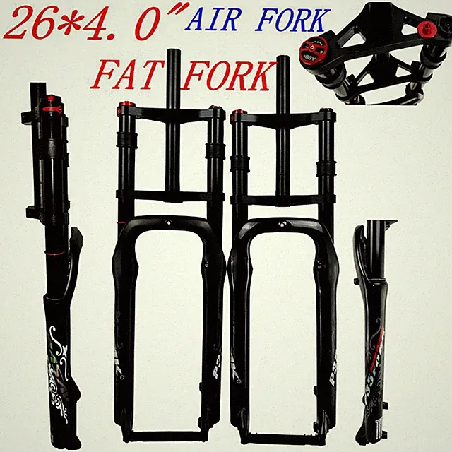 26er Snow Electric Bike Fat Tire Fork Mountain Bike Front Suspension Air Fork