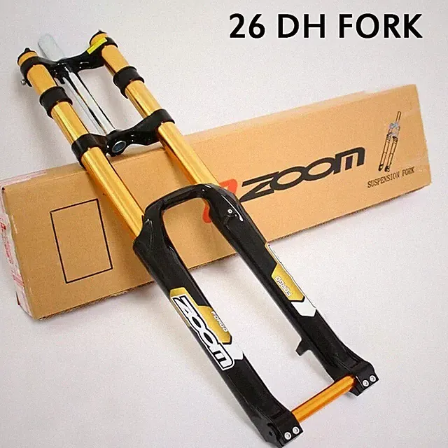 26inch Downhill MTB Bicycle Suspension Air Fork 170mm Travel Disc Brake Forks