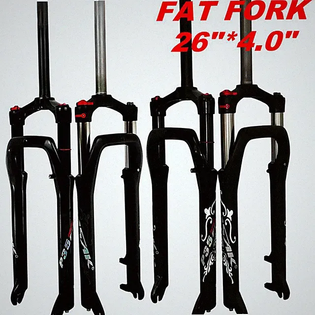26inch Moutain Bike Snow Fat Fork Front Suspension Air Gas Locking Forks