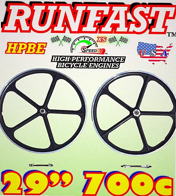 29"700C Mag Wheel Set/Bike Magnesium Wheel Rims-Gas Motorized Bicycle Bike