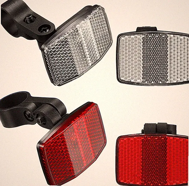 4 Pieces Bike Front and Rear Wheel Spoke Reflectors for Handlebar