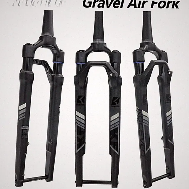 700C Gravel Bike Suspension Front Fork Off-Road Damping Air Pressure Forks