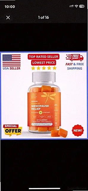 Amberen Menopause Gummies 60ct – Hormone Balance & Hot Flash Relief