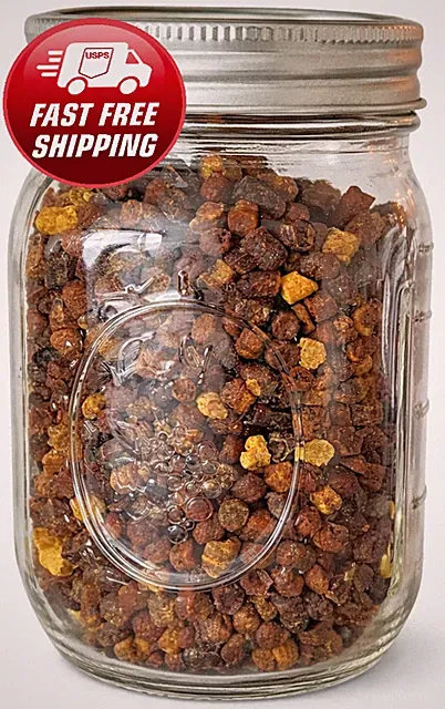 Bee Bread 4.3 oz / 120g Pure Fermented Bee Pollen, Organic Supplement, Raw Perga