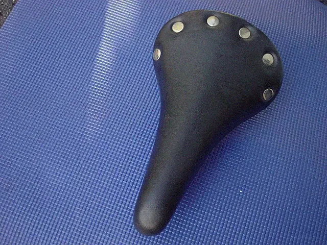 Black Bicycle Seat with Stud Design - Gently Used