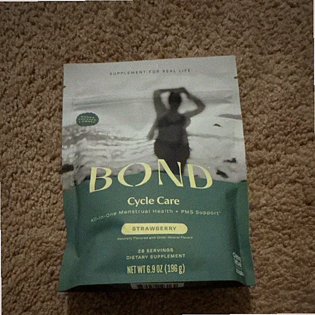 BOND Cycle Care Menstrual Health PMS Support Powder Strawberry 6.9 oz