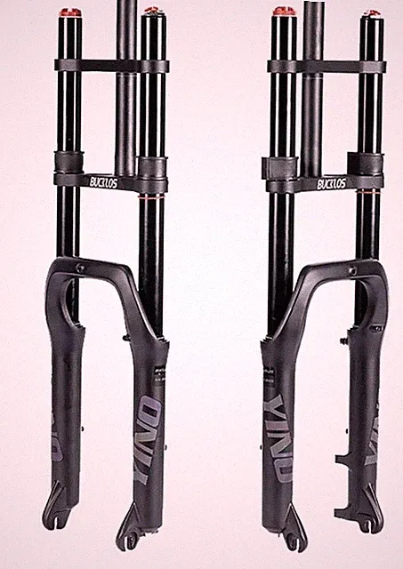 BUCKLOS 20 inch 4.0 Fat Tire E-Bike Air Suspension Fork, 180mm Travel