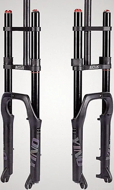 BUCKLOS 20-Inch 4.0" Fat Tire Electric Bike Air Suspension Fork
