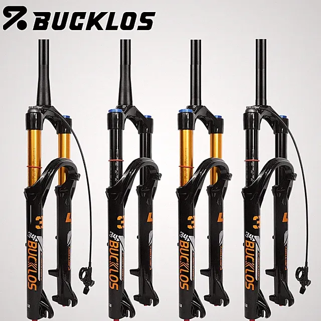 BUCKLOS 26/27.5/29 inch 140mm Travel MTB AM Air Suspension Forks Manual Remote