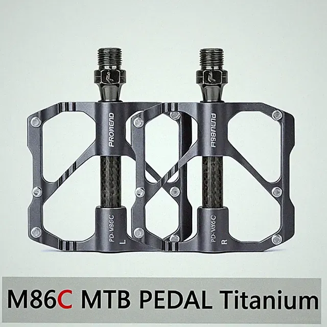 Carbon Fiber Pedals Ultralight 3 Bearing Metal Alloy for MTB Road Bike Bicycle