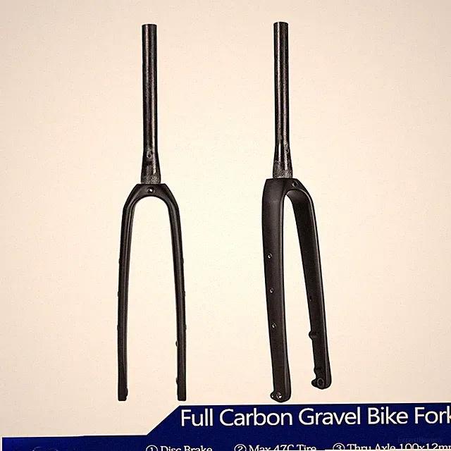 Carbon Gravel Bike Rigid Fork 700C MTB Fork 27.5er Thru Axle Road Bicycle Fork