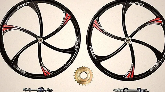 CDH 26" Magnesium Mag Wheel Bike Wheel 100mm x135mm & 22T Flywheel Road Bike Rim