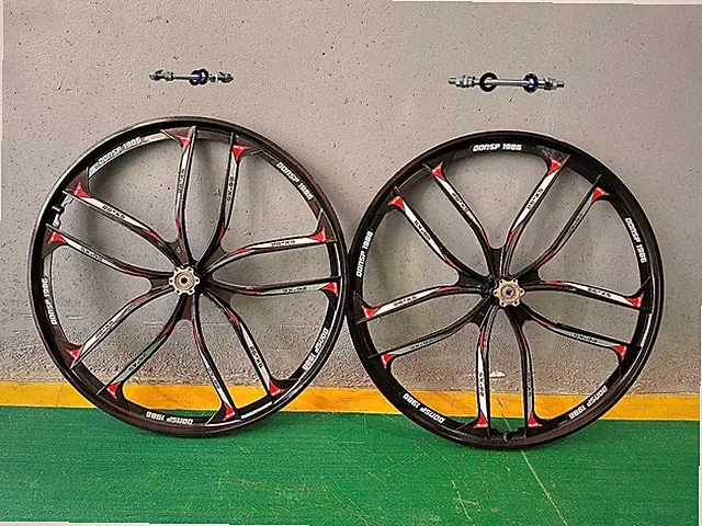 DONSP1986 26" 10 Spokes Mag Wheel Set F & R 100x135mm-Beach Cruisers, MTB's Bike