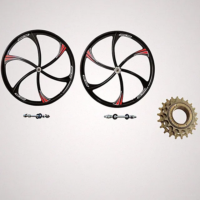 DONSP1986 26'' Bicycle Mag Wheel Set 100mm x135mm & 3 Speed 16/19/22T Freewheel