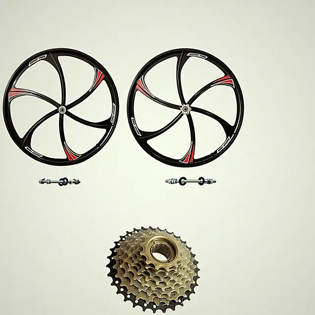 DONSP1986 26'' Bicycle Mag Wheel Set 100mm x135mm & 8 Speed 13T-32T Freewheel