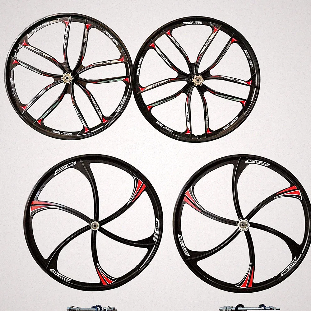 DONSP1986 26'' Bicycle Mag Wheel Set Front and Rear Alum and Magnesium Bike Rim