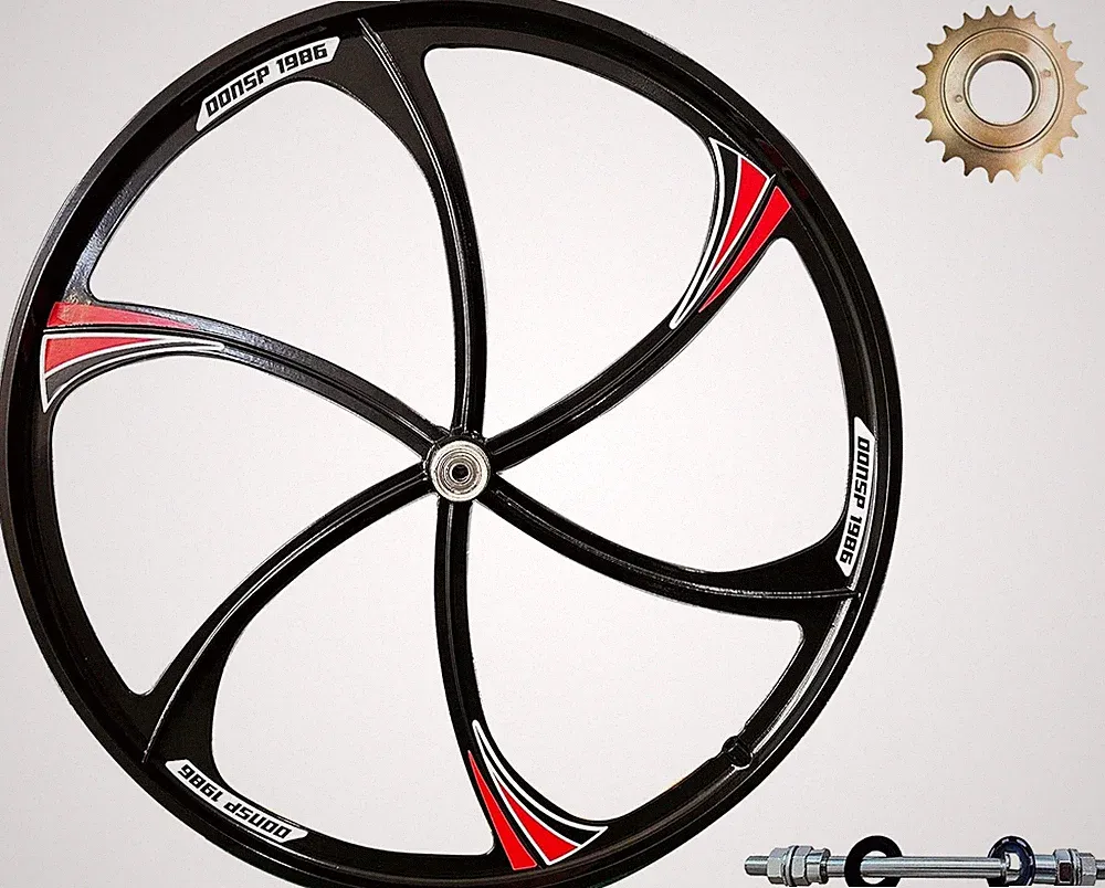 DONSP1986 26" Magnesium Bicycle Mag Rear Wheel 120mm Rear Rim & 22T Freewheel