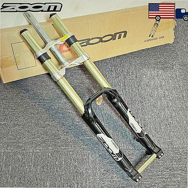 Downhill 26/27.5/29" MTB Bike Suspension Fork 110*20mm Thru Axle Lockout Disc US