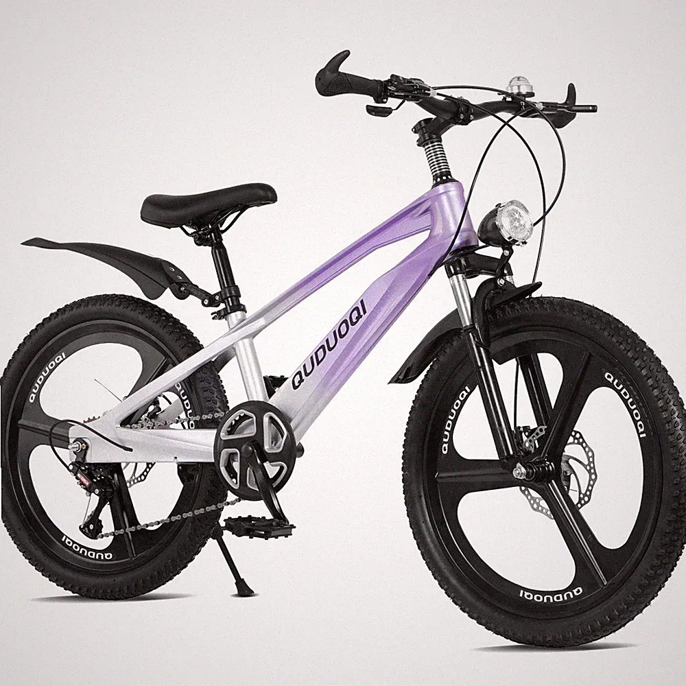 FKZNPJ 20Inch Kids Mountain Bike,7-Speed Youth Bicycle with Magnesium Alloy Fram