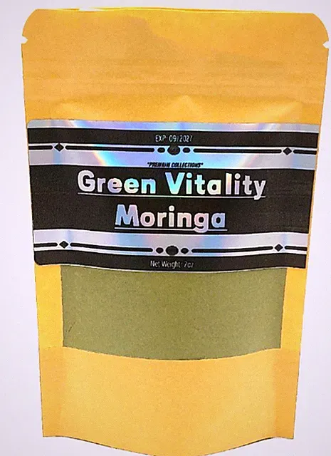 Green Vitality Moringa 8 oz - Organic Superfood Powder for Energy & Wellness