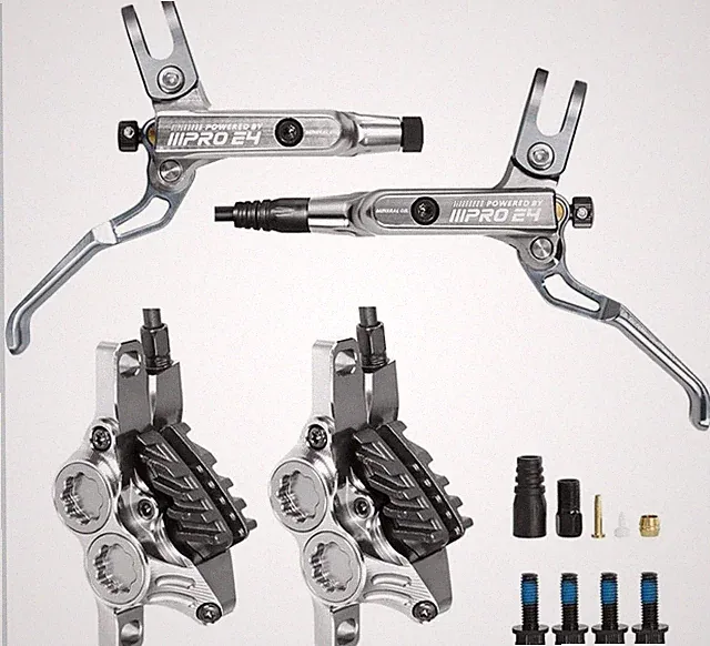 IIIPRO E4 Hydraulic Disc Bike Brake Set 4-Piston Front&Separate Rear MTB 160mm