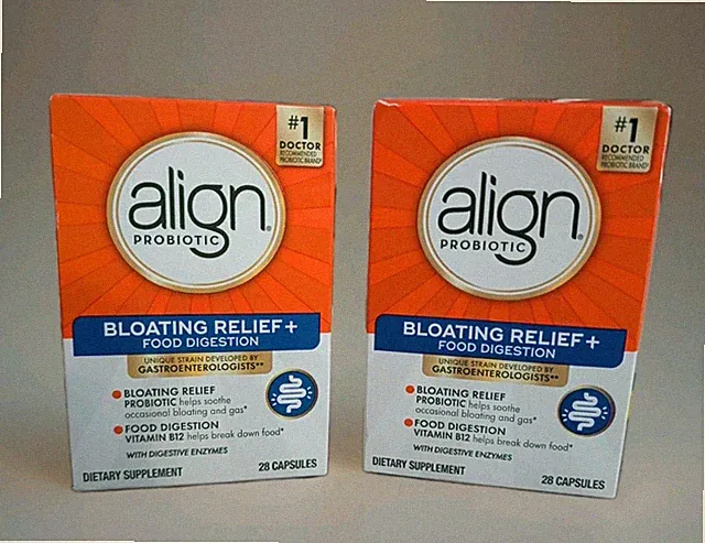 Lot of 2 -Align Probiotic Bloating Relief Food Digestion 28 Caps x2 Exp 8/2026