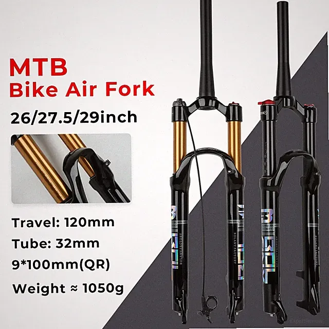 Magnesium Alloy Bike Fork 29/26/27.5er 120mm Travel Remote Locking Bicycle Fork
