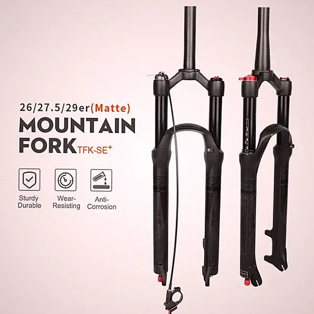 Magnesium Alloy MTB Bicycle Fork 26/27.5/29er Mountain Bike Air Suspension Fork