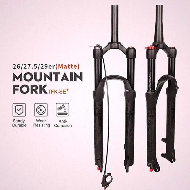 Magnesium Alloy MTB Bicycle Fork 26/27.5/29er Mountain Bike Air Suspension Fork