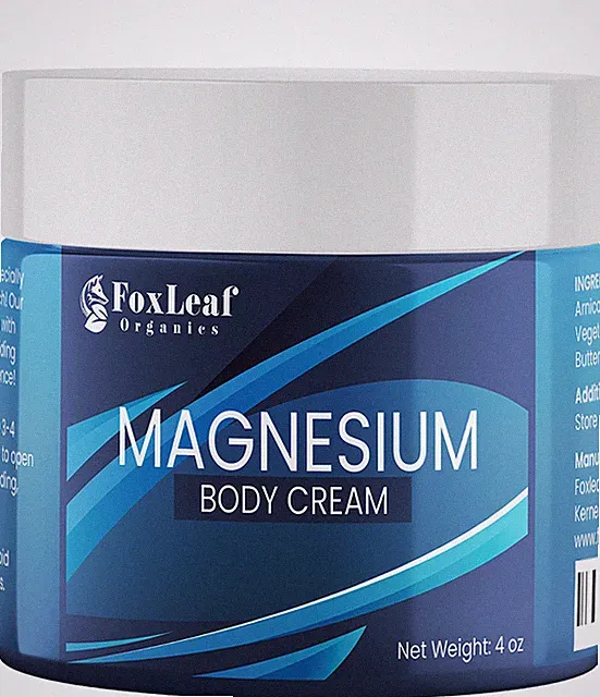 Magnesium Cream for Sleep with Arnica, Shea Butter & Lavender – Made in USA, 4oz