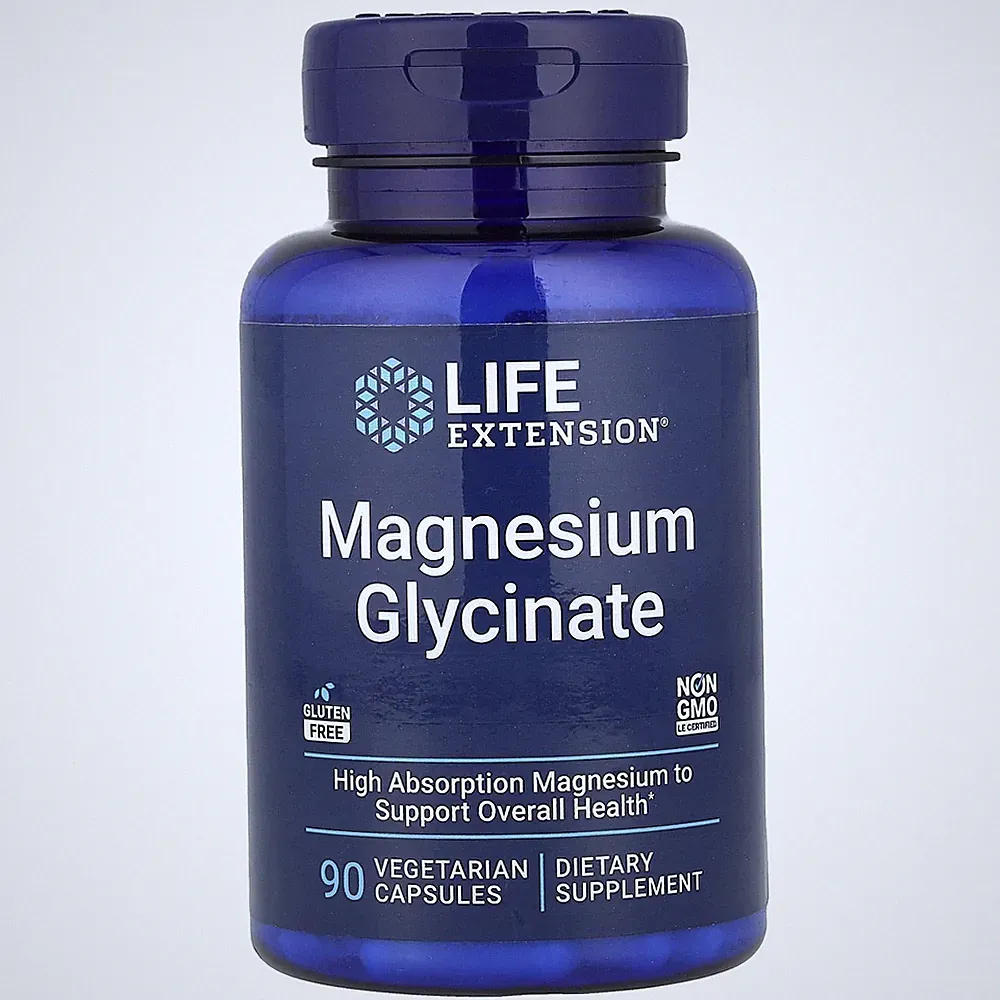 Magnesium Glycinate 90 Caps Magnesium Bisglycinate/ Life Extension