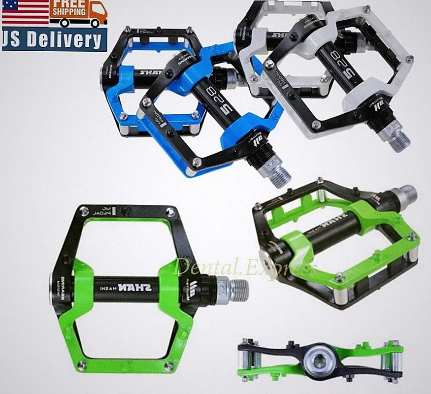 Magnesium Road MTB Mountain Bike XC Bicycle Pedal Bearings Flat platform Pedals