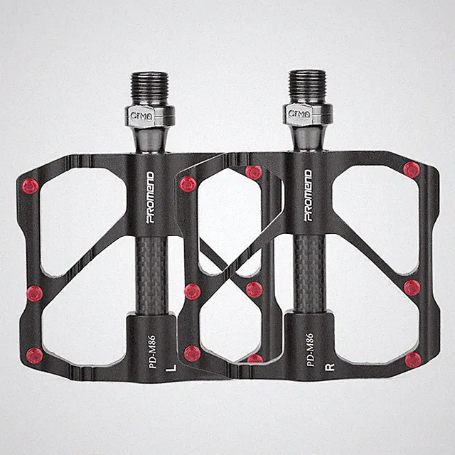 PROMEND Ultralight Carbon Titanium Bicycle Pedal MTB Road Bike Pedal 3 Bearings