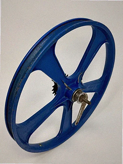 Rare Vintage Webco Magnesium Mag Wheel Rear Original Blue Old School BMX 20” 70s