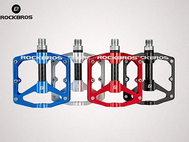 RockBros Bicycle Platform Flat Pedals MTB Bike Pedals Cycling Pedals 9/16-Inch